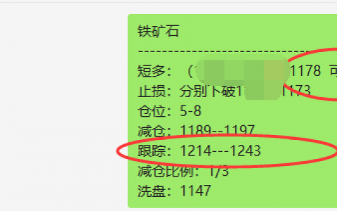 铁矿石：VIP短线（精准策略）一主一辅，跟踪完成