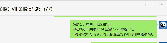 铁矿石:VIP精准策略(短空)利润近100点,精准转折