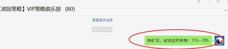 铁矿石:VIP短线精准(双向策略)单日利润突破40点