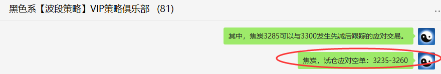 焦炭:VIP精准触及(应对空单)单日利润超200点