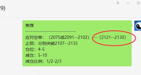 焦煤：精准VIP策略（短线空单）利润突破220点