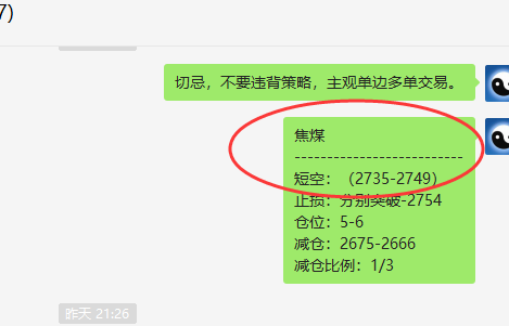 焦煤:VIP精准策略(短线空单)单日利润突破300点