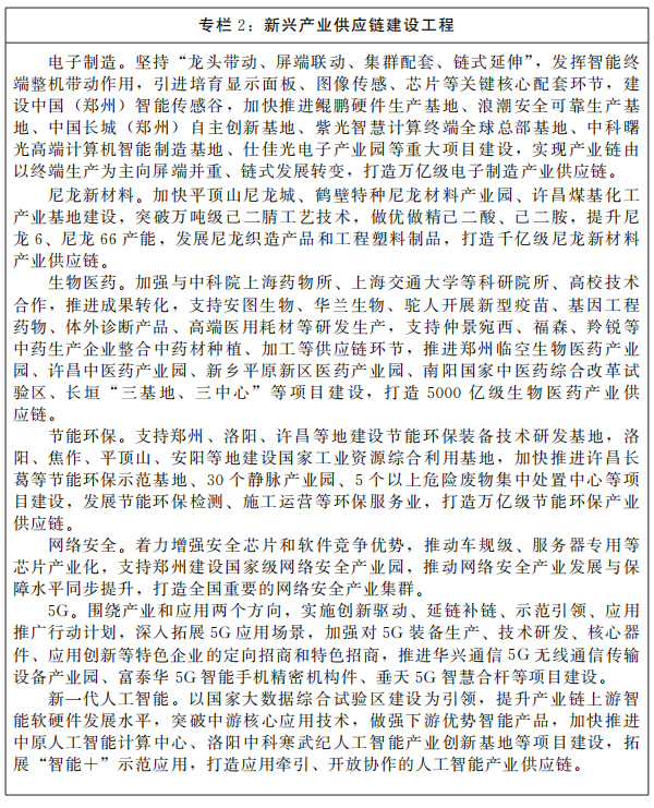 河南省人民政府关于印发河南省“十四五”现代供应链发展规划的通知 河南省人民政府关于印发河南省“十四五”现代供应链发展规划的通知