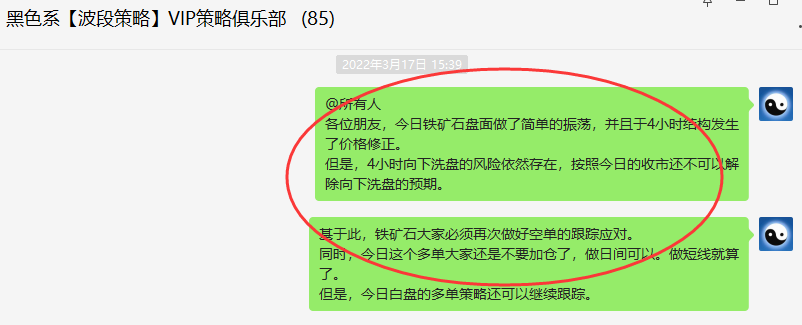 铁矿石:精准VIP策略(短线空单)目标利润达43点