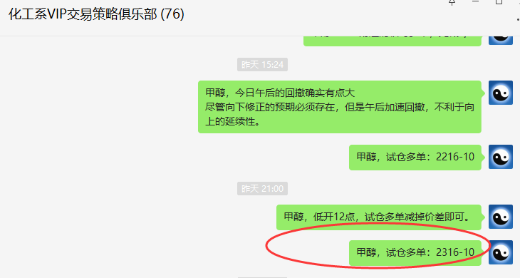 甲醇：7月20日，VIP精准多单盘中突破120点利润