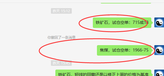 铁矿石|焦煤:VIP超级短线(空单)利润毫无悬念大满贯