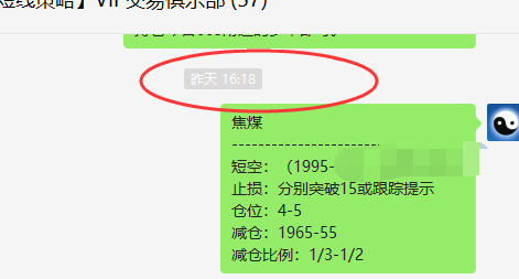 铁矿石/焦煤:VIP精准策略(短线应空)单日利润圆满