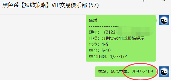 铁矿/焦煤:精准VIP策略:(短线空单)利润突破20/80点