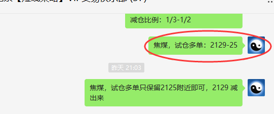 焦煤：VIP精准策略（单日短多）双向精准跟踪