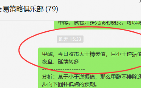 甲醇：精准VIP策略（短线多单）极端跟踪利润