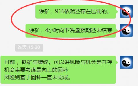 铁矿石：4小时精准实现快速洗盘，后又再度拉升