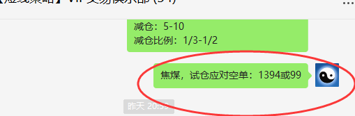 焦煤:VIP精准策略:(日间策略)双向利润突破40点