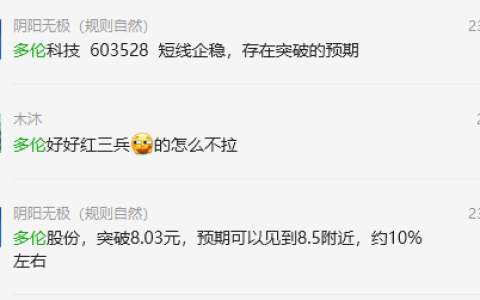 多伦股份：VIP精准策略（跟踪利润）突破20%