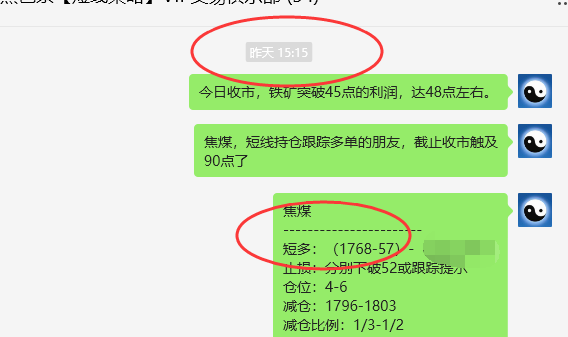 焦煤:VIP精准策略(日间)双向利润突破65点