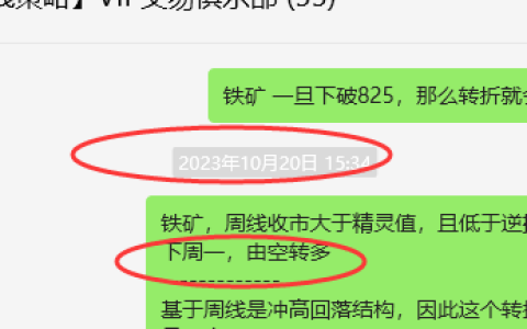 铁矿石：VIP精准策略（短多）利润突破50点