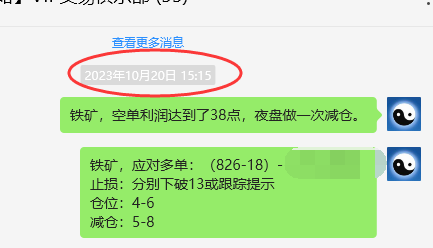 铁矿石:VIP精准策略(短多)利润突破50点