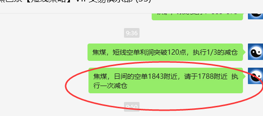 焦煤:VIP精准策略(日间)双向利润突破75点