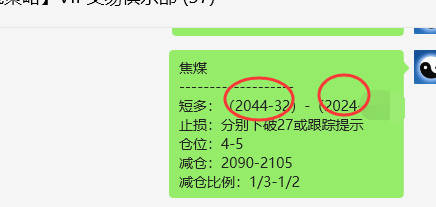 焦煤：VIP精准规则（日间）双向减平利润突破135点