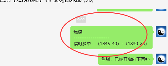 焦煤:VIP精准策略(日间)双向利润突破100点