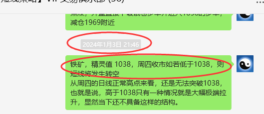 铁矿石：VIP精准策略（短空）跟踪利润突破60点