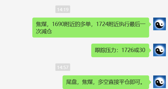 焦煤:VIP精准策略(日间)减+平利润突破50点