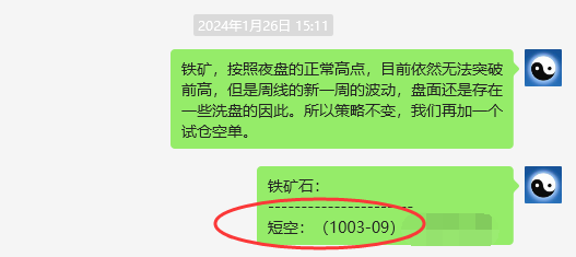 铁矿石:VIP精准策略(短空)跟踪利润突破125点