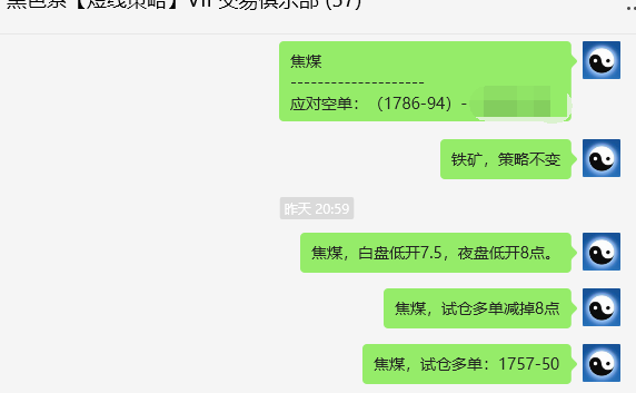 焦煤:VIP精准策略(日间)减+平利润突破55点