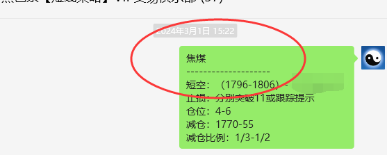 焦煤:VIP精准策略(日间)双向减+平利润突破80点
