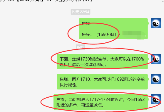 焦煤:VIP精准策略(日间)双向减平利润成功完成115点