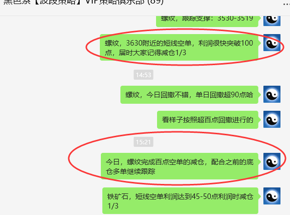 螺纹:精准VIP策略(短空)跟踪利润突破150点