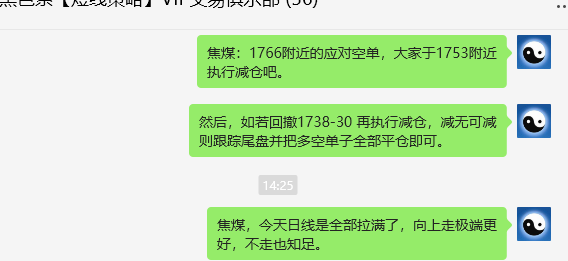 4月16日,焦煤:VIP精准策略(日间)双向减平超90点