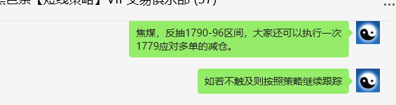 4月18日,焦煤:VIP精准策略(日间)双向减平突破45点