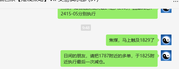 4月19日,焦煤:VIP精准策略(日间)双向减平突破85点