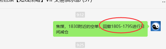 4月收官,焦煤:VIP精准策略(日间)多空减平85点