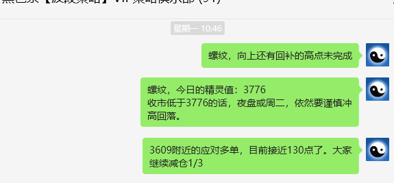 螺纹钢:VIP精准策略(短多)利润突破200点