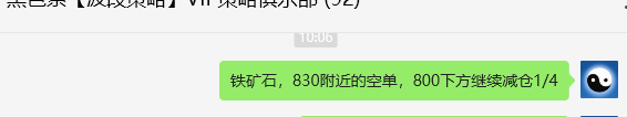 7月19日,铁矿:VIP精准策略(短空)3个交易日获取38点