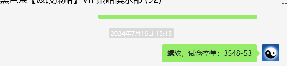 7月22日,螺纹:精准VIP策略(短空)突破110点