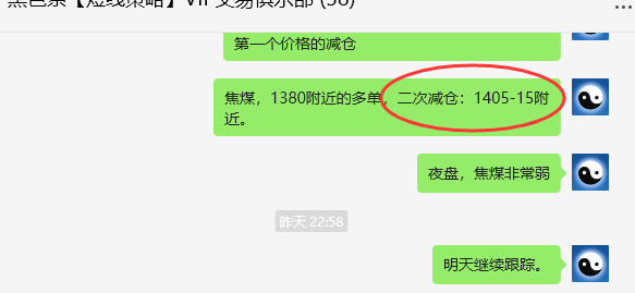 8月7日,焦煤:VIP精准交易策略(日间)多空减平64点
