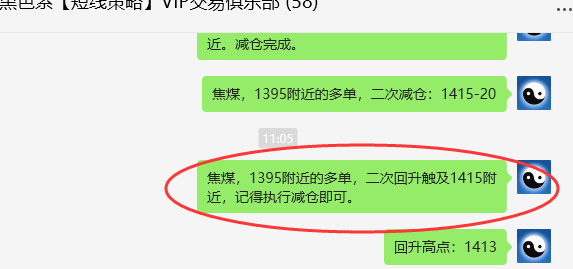 8月8日,焦煤:VIP精准交易策略(日间)多空减平63点