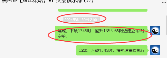 9月2日,焦煤:VIP精准交易策略(日间)多空减平40点