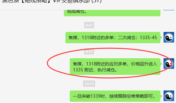 9月3日,焦煤:VIP精准交易策略(日间)多空减平54点