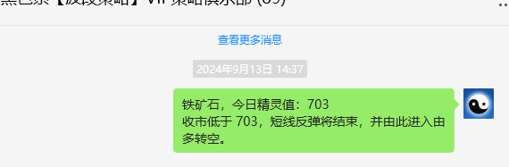 9月19日,铁矿石:VIP精准策略(短空+应对)跟踪利润突破64点