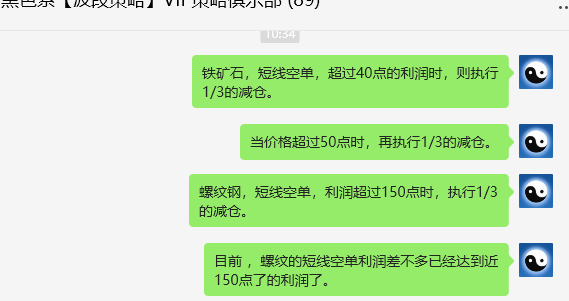 11月11日,铁矿石:VIP精准策略(短空)跟踪利润突破40点