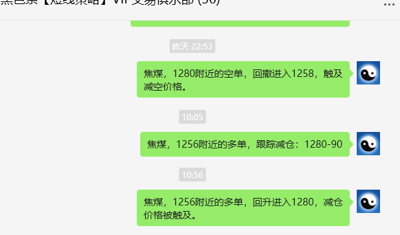 11月15日,焦煤:VIP精准交易策略(日间)多空减平40+25点