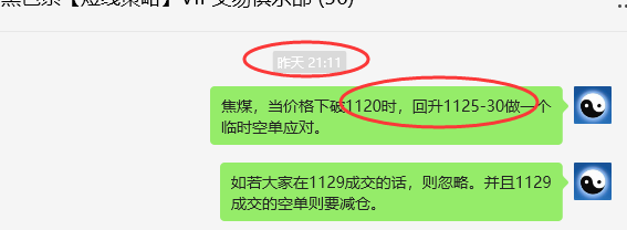 1月15日,焦煤:VIP精准策略(日间)多空减平19+5点