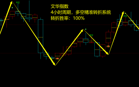 文华指数：4小时周期，多空精准转折结构，胜率：100%