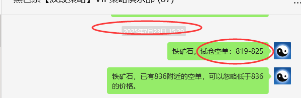 7月28日,铁矿石:VIP精准策略(短空)跟踪利润完成近50点