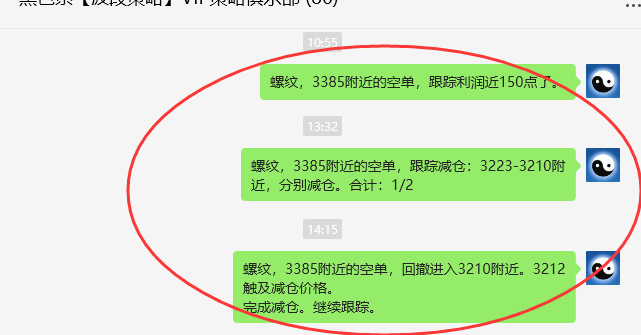 7月31日:螺纹VIP精准策略(短空)跟踪利润完成近180点