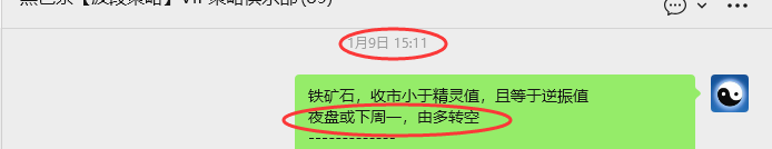 1月20日,铁矿石:VIP精准策略(短空)减仓利润完成50点
