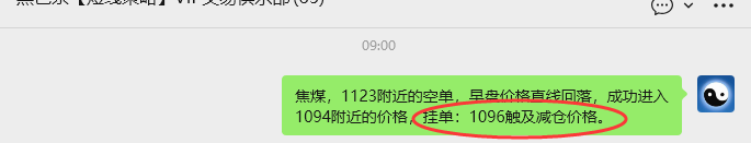 4月8日,焦煤:VIP精准策略(日内)多空减平57+17点